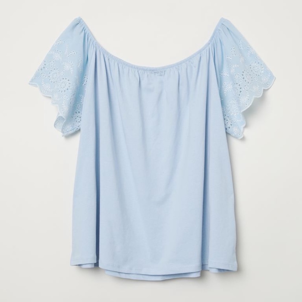 H&M top with embroidery